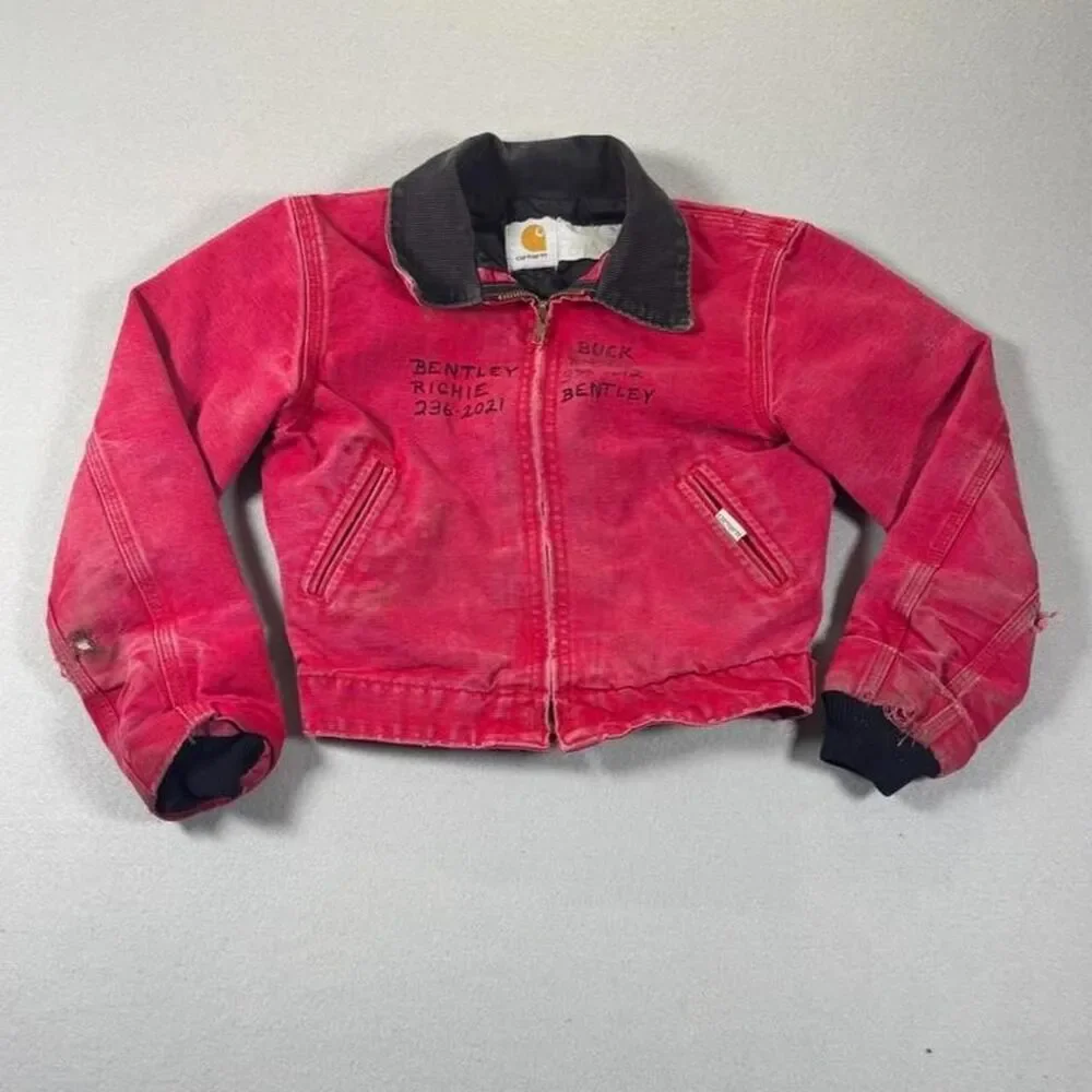 Carhartt Men's Red and Pink Jacket
